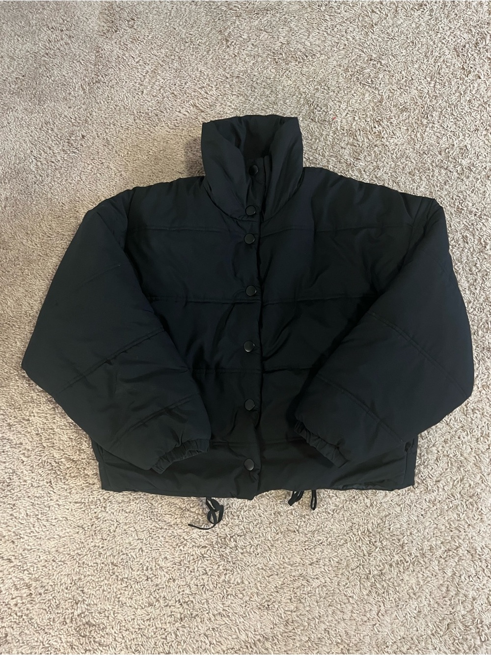 Wild Fable Black Quilted Puffer Jacket